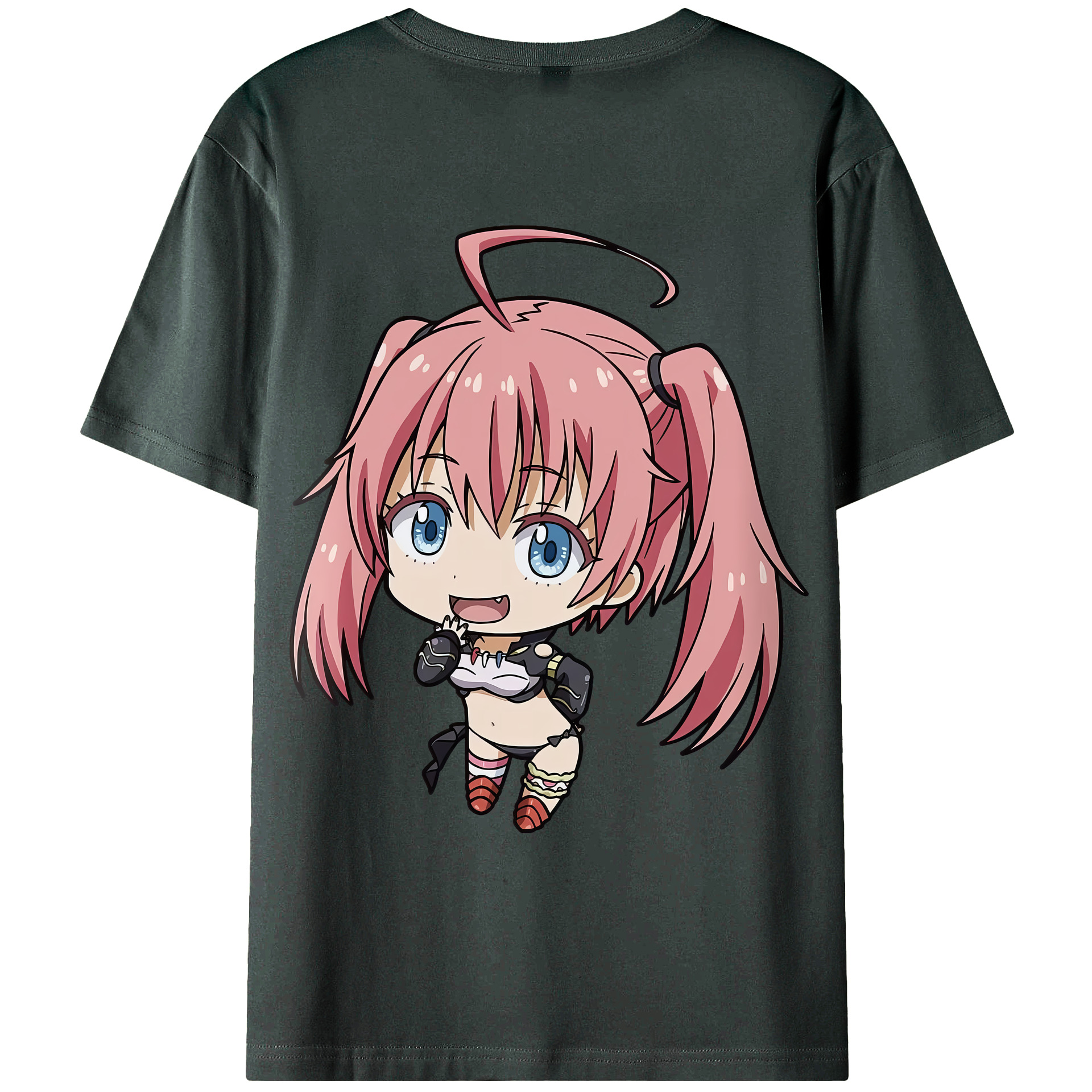 （画像用） 転スラ Regarding Reincarnated to Slime 綿100％ メンズ半袖Tシャツ（バックプリント） 通気性